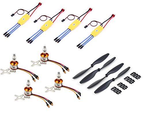 Image of INVENTO 4pcs BLDC Brushless Motor A2212 1000KV 30A ESC 1045 Propeller set