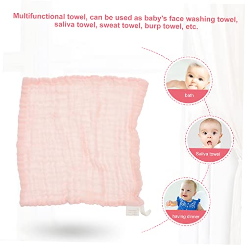 3pcs Baby Muslin Burp Cloths Soft Cotton Gauze Face Towel Set for Newborns Absorbent Drool Towels in Candy Colors for Infants and Toddlers3