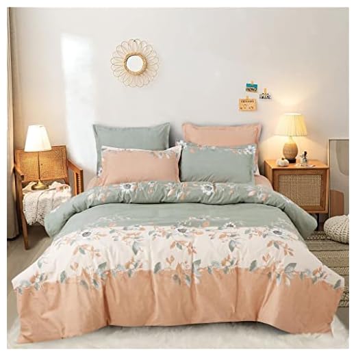 SHOPICTED® Super Soft Glace Cotton King Size AC Comforter/Blanket/Duvet with 1 Flat Bedsheet and 2 Pillow Cover for Double Bed (Comforter Set) - Peach Rainbow Pearls