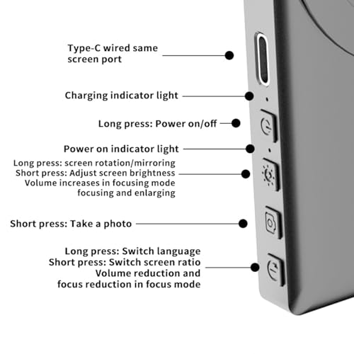 Pantalla para selfies de teléfono Cocoarm de 4 pulgadas inalámbrica con rotación de 180 grados 3