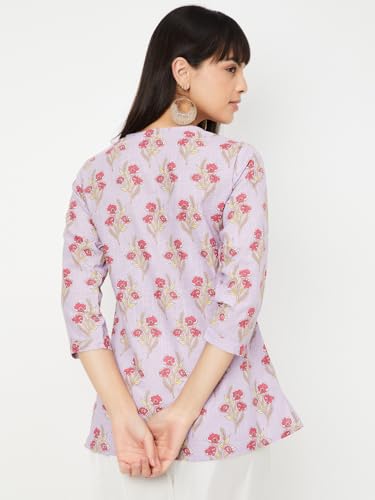 Image of Max Women's Cotton Blend Regular Fit Kurta