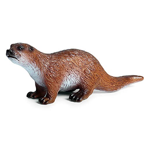 Figurine loutre plastique solide décoration maison modèle KELIEQA