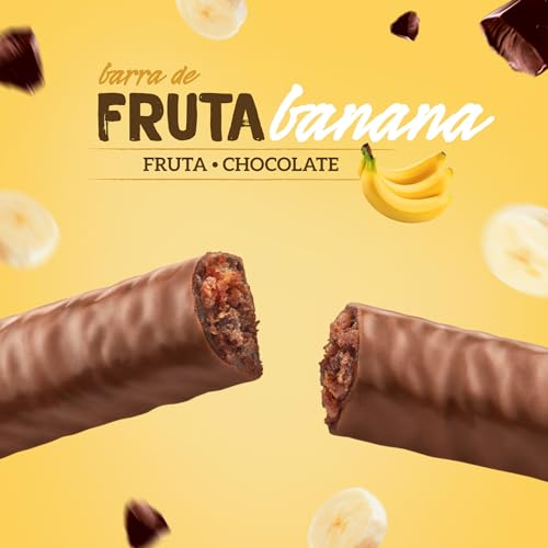 Barra de Fruta Nutry Banana 20g - Display Com 24 Unidades - Com Fruta, Chocolate e Aveia
