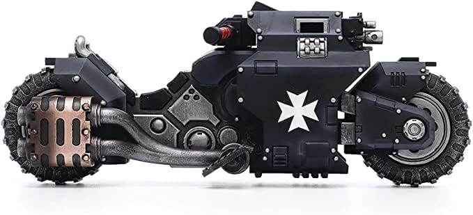 JOYTOY 118 Warhammer 40,000 Space Marines Black Templars Outriders Motorcycle Collection Model Birthday Gift