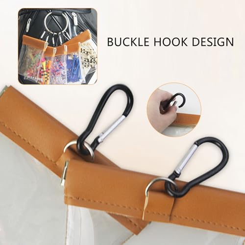 Sac pour tees de golf avec clip transparent fermeture à pression rapide