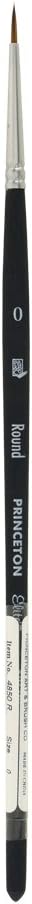 Princeton Elite Synthetic Kolinsky Sable Watercolor Brushes - Round - Size 0