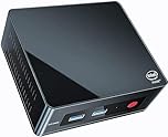 Beelink GK Mini - Mini PC con Windows 11 Pro, Quad Core J5005, 2x HDMI Ultra HD 4K, RAM 8 GB DDR4, SSD M.2 128 GB, Slot SATA3 2.5" per HDD/SSD aggiuntivo, Wi-Fi 5 AC, Gigabit Ethernet
