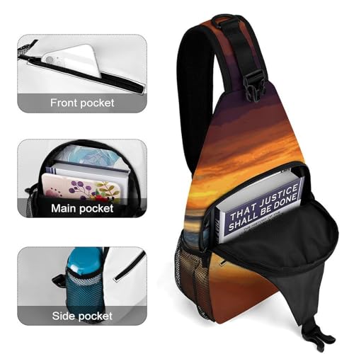 Bolso cruzado deportivo para hombro casual unisex miniatura 4