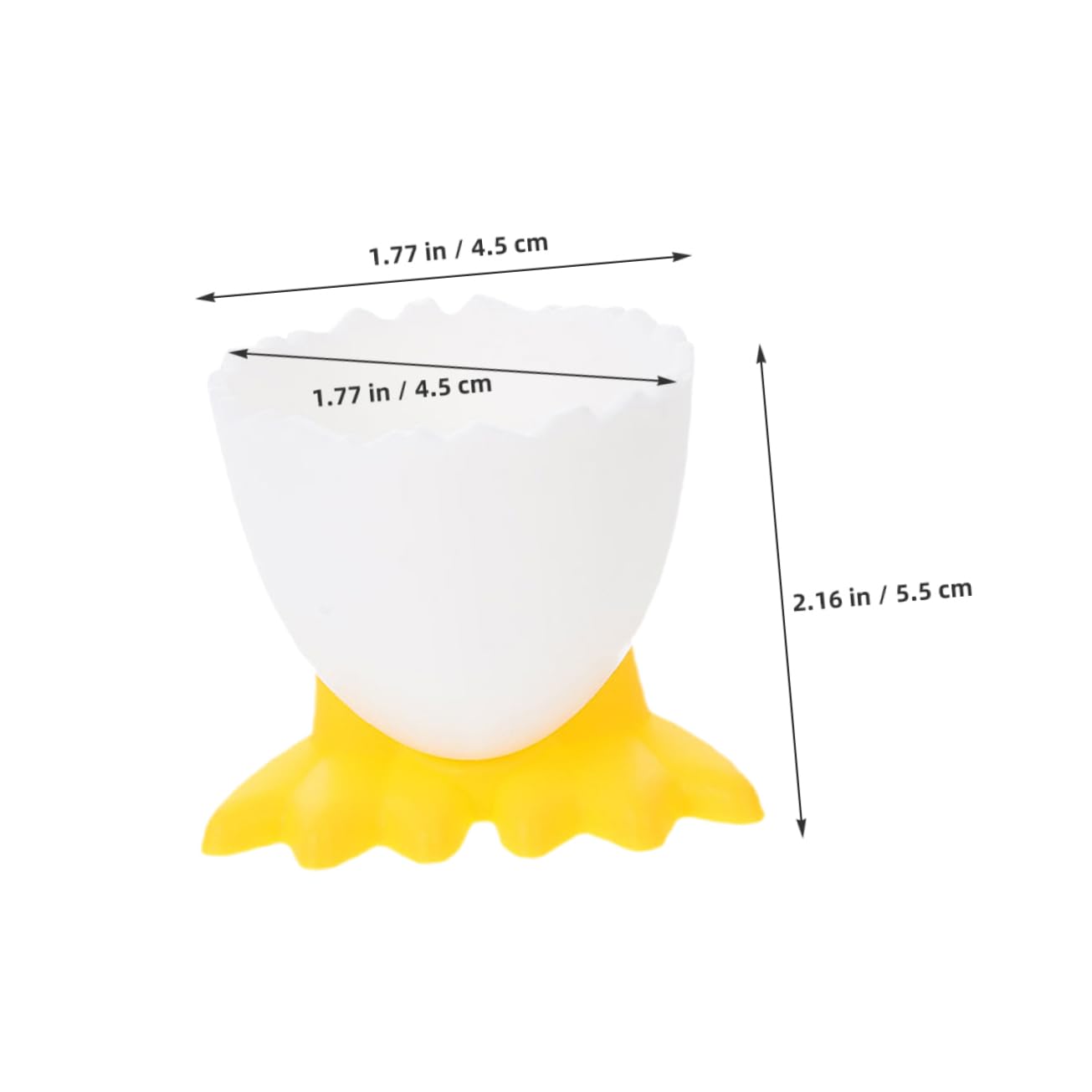 COLLBATH 8pcs Children's Tableware Poached Egg Cups Egg Cup Tray Soft Boiled Egg Holder Egg Storage Cup Stand Breakfast Egg Cups Holder Egg Stand Cup Cute Egg Cup Funny Egg Cup Pp Yellow