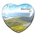 UK Scotland - Magnete per frigorifero e frigorifero, collezione di adesivi decorativi da viaggio, souvenir a forma di cuore, in cristallo