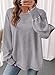 SHEWIN Sweatshirt for Women Casual Crewneck Sweatshirts Lightweight Womens Long Sleeve Tops Oversized Sweatshirt Womens Fall Fashion 2025,(US 8-10) M,Grey
