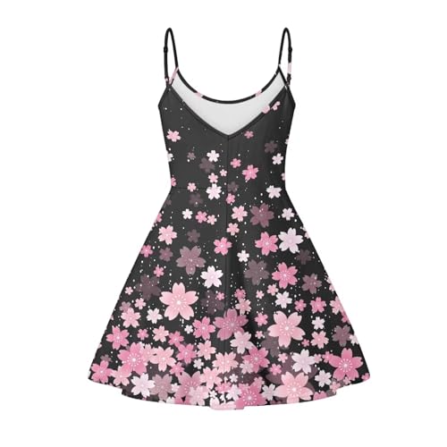 Image of Biyejit Women Casual Loose Dress Strap Long Summer Beach Swing Dress