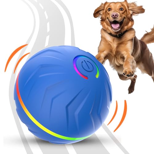 Rollender Ball Hund- Automatischer interaktiver Ball, über USB wiederaufladbar, Spielzeit- Trainingszubehör, bewegungsaktiviertes, Outdoor, Hinterhof, Park, Garten, oder-9