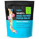 LEGION Whey+ Whey Isolate Protein Powder from Grass Fed Cows - Low Carb, Low Calorie, Non-GMO, Lactose Free, Gluten Free, Sugar Free, All Natural Whey Protein Isolate, (30 Serving, Fruity Cereal)