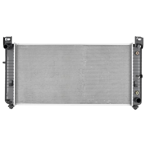 SPELAB Engine Coolant Radiator CU2423 - Compatible with Chevy Silverado, Suburban, Tahoe, Compatible with GMC Sierra, Yukon, Escalade - Automatic Transmission - TOC - No EOC - Replace# 15193108, 2423
