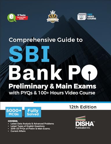 Disha Comprehensive Guide to SBI Bank PO Preliminary & Main Exams...