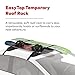 Yakima EasyTop Temporary Roof Rack with Heavy Duty Straps, Double Latching Buckle, and Tie Down Rope for Boats, Skis, and Snowboards, Black