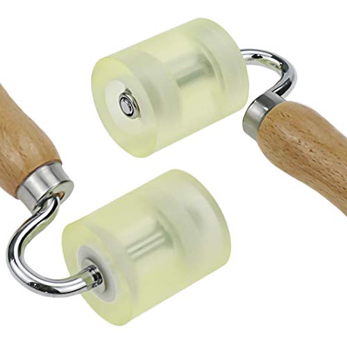 Lc Lictop Wallpaper Roller Pu Deadener Application Seam Roller Auto Car Audio Sound Deadening Application Rolling Wheel,193X65Mm/7.6"X2.56", 1Pc #TOP2