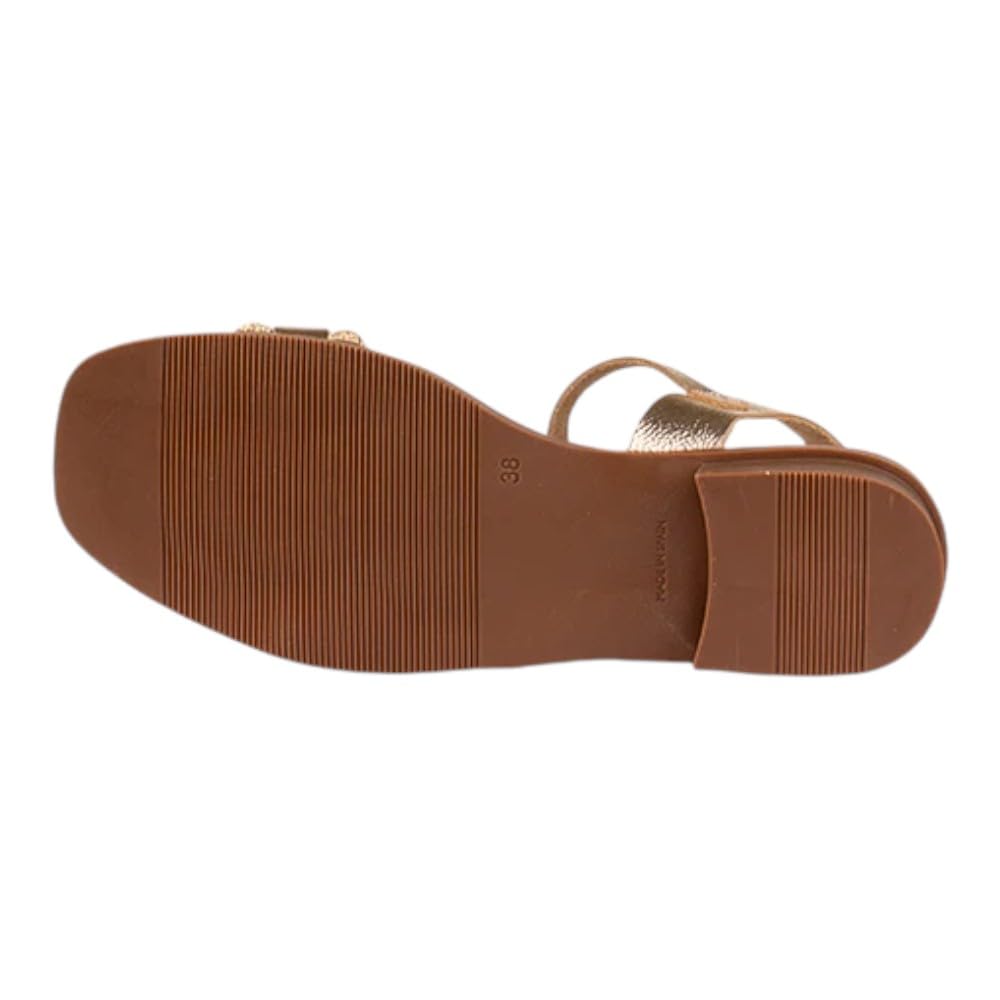 Sandalias de Piel Oh My Sandals 5871 Color Duna Champán para Mujer - Adriann Lasconi - Cuero