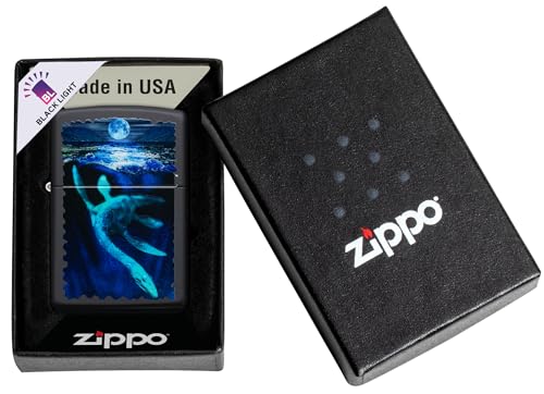 Encendedor Zippo Black Light Loch Ness Diseño de Bolsillo miniatura 6
