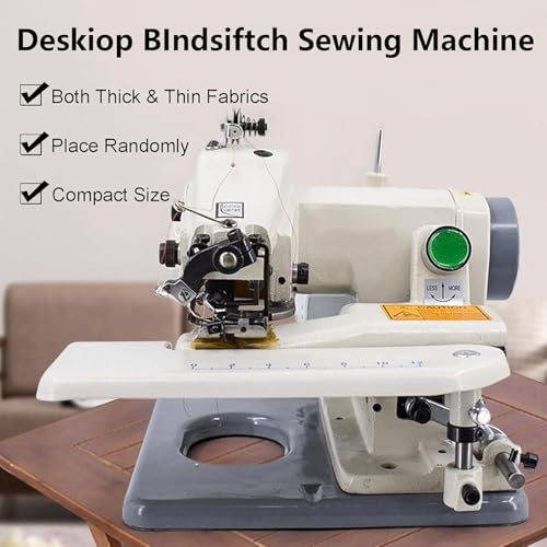 Máquina de Dobladillo Invisible - Máquina de Coser y Bordar portátil para arreglos Profesionales y dobladillos de Pantalones con Pedal