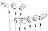 Majek White Pearl Senior Ladies Golf Hybrids Irons Set New Senior Women Best All True Hybrid Ultra Light Weight Forgiving Woman Complete Package Includes 4 5 6 7 8 9 PW SW All Lady Flex Utility Clubs