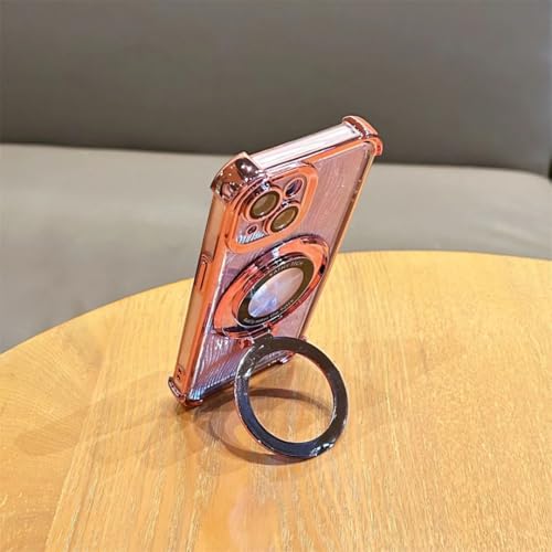 Coque rose iPhone 15 Plus aimantée pour charger sans fil - 4