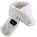 ZCVB Écharpe Chauffante USB avec Coussin Chauffant De Massage du Cou,Écharpes Chauffantes pour Les Femmes Hommes Thérapie Thermique pour Soulager La Douleur Et La Raideur,Blanc