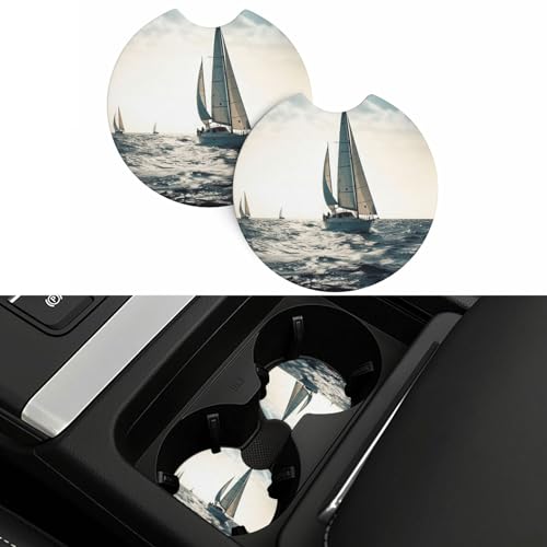 Portavasos para carro 2 pcs negro de goma miniatura 5