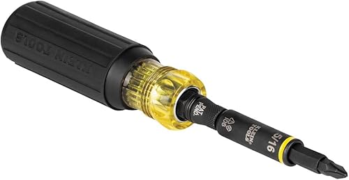 Klein Tools 32500HD KNECT - Destornillador multibrocadestornillador de tuerca, herramienta de impacto 11 en 1 con puntas Phillips, ranuradas,