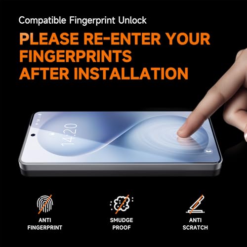 Image of MAGIC JOHN 2 Pack for Samsung Galaxy S26 Ultra Tempered Glass Screen Protector, Bubble Free, HD Clear, Easy Installation