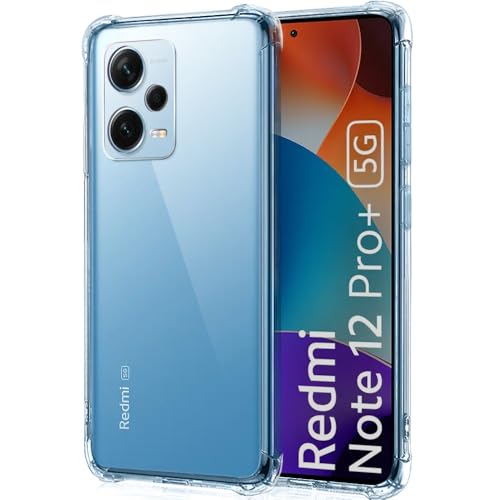 Image of TheGiftKart Crystal Clear Back Cover Case for Mi Redmi Note 12 Pro Plus 5G | Shockproof Soft TPU Case | Cushioned Edges for Ultimate Protection Back Cover Case (TPU, Transparent)
