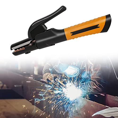 Braçadeira de aterramento de alicate de cobre, suporte de eletrodo, mandíbula antiqueda de 500 Amp,