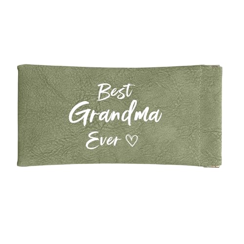 Ardusnpe Grandma Mothers Day Gifts Christmas Stocking Fillers Birthday Valentines Thank You Retirement Halloween Easter Best Gifts Ideas for Grandma Grandparent Leather Eyeglasses Cases Present