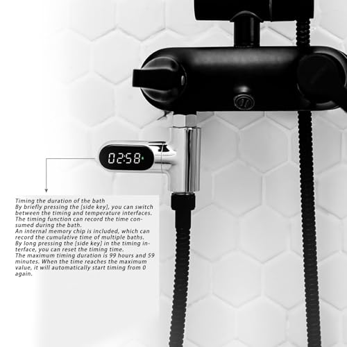 Capteur température eau douche LED pour éviter les brûlures