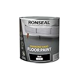 Ronseal 36628 Diamond Hard Flooring Paint, Black, 2.5l