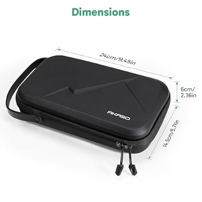 AKASO Camera Carrying Case for GoPro Hero 13 12 11 10 9, Insta360 X5 X4 X3 Ace Pro, DJI Action Osmo 360 Pocket 3, 360, EK7000/EK7000 Pro, Brave 4/4 Pro, Brave 7/7 LE and Other Action Cameras