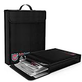 Fireproof Bag Money and Document Safe Resistant to 1100 Degrees 12 by 16 by 3 inches