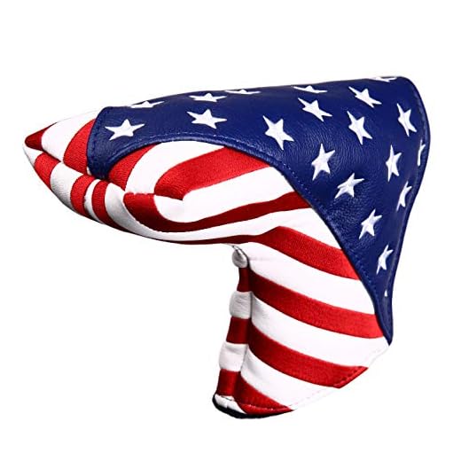 USA Stars and Stripes Golf Putter Head Cover Blade Putter Covers for Scotty Cameron Taylormade Odyssey Golf Builder