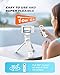 for Sony Tripod with Rechargeable Remote Control - Aodelan Wireless Shooting Grip Mini Tripod with OLED Screen for Vlogging for ZV-E10,ZV-1F,RX100 VII,a6100,a6400,a9 II; Replace Sony GP-VPT2BT(White)