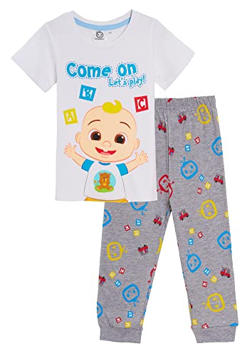 Tenue CoComelon garçons t-shirt et jogging assorti pour un habillage matinal facile