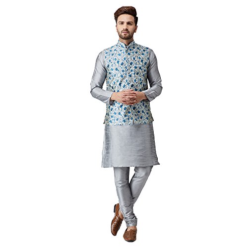 Image of SOJANYA Men Silk Cotton Printed Shirt