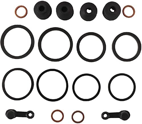 BossBearing Front Brake Caliper Rebuild Repair Kit for Yamaha V Star XVS1100 Custom 2002 2003 2004 2005 2006 2007 2008 2009