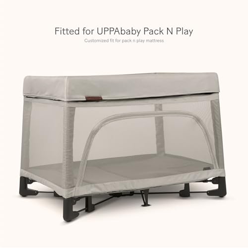 Image of lulumoon Pack and Play Sheets Muslin: Cotton Fitted Sheets for UPPAbaby Pack N Play - Soft Playard Sheets for Boys and Girls 2Pack