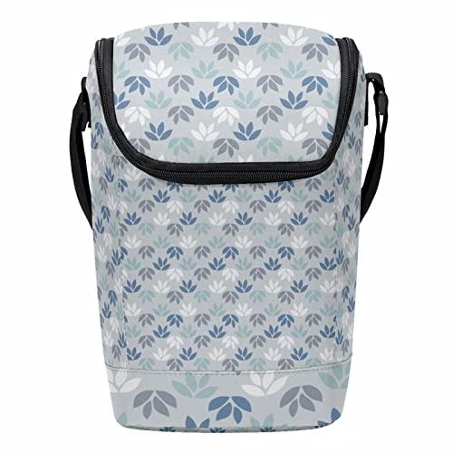 Bolsa de almuerzo pequeña reutilizable con estampado azul 2