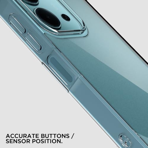Image of Pikkme Back Cover for Redmi 15c 5G PC + TPU Clear Transparent Raised Edges Shockproof Protective Phone Bumper Case(Transparent)