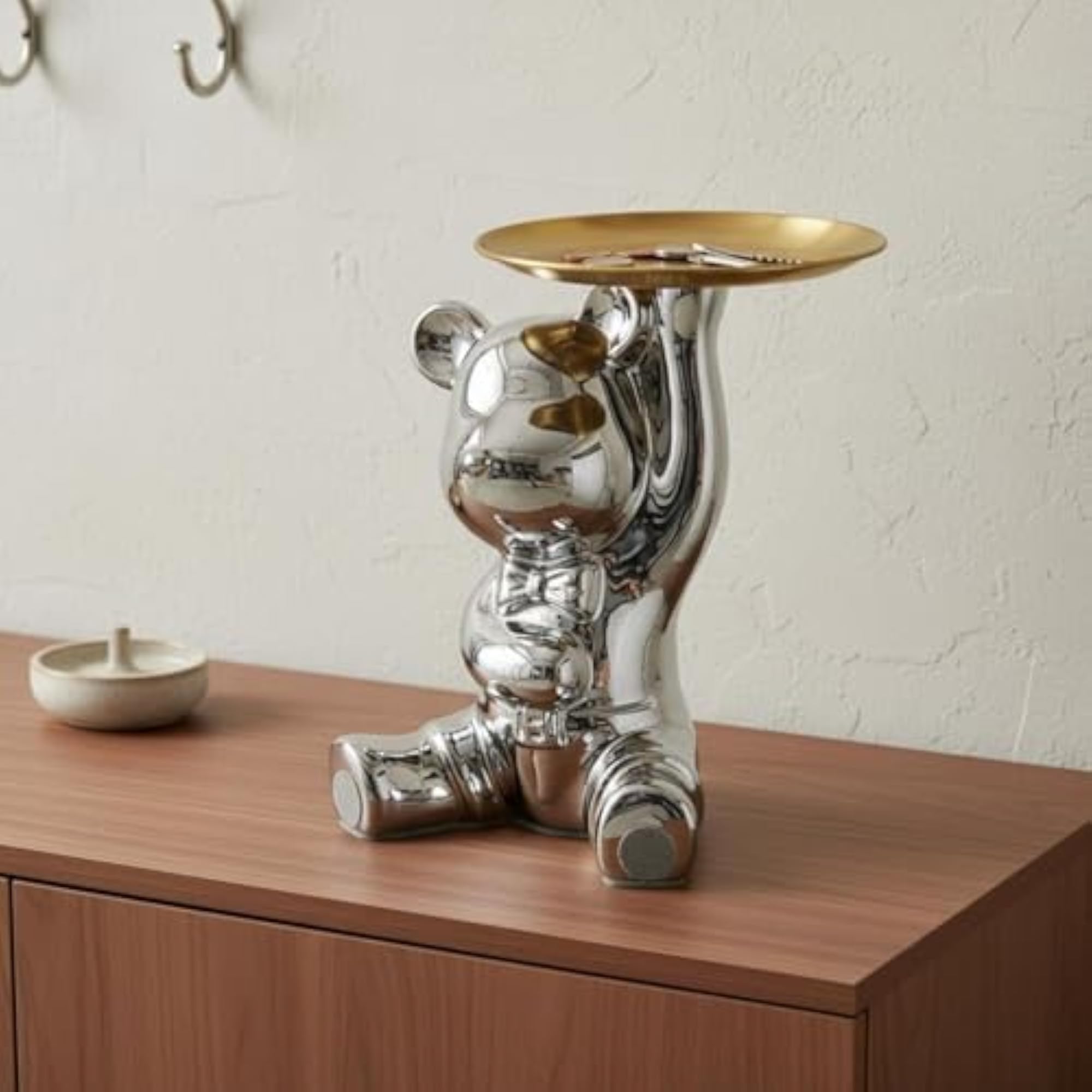Rabbit Decorative Key Tray, Gold