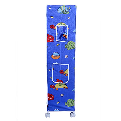 Image of Little One's | 6 Shelves Baby Foldable Wardrobe | Aquatic Blue (Made in India, ISI Certifed), LW6 /FB