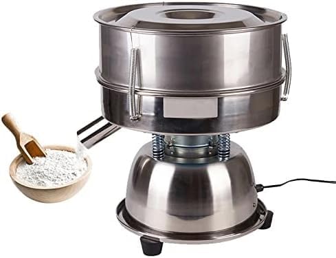 Flour Sifter,60 Mesh Electric Sieve Shaker,Automatic Vibrating Machine,Stainless Steel,for Granule Powder Grain