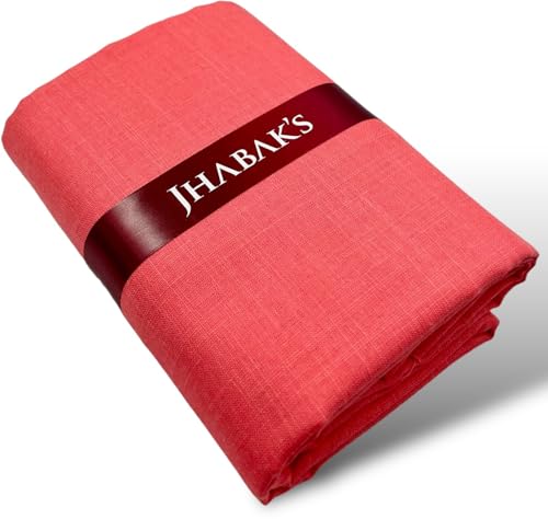 Image of JHABAK'S Unstitched Cotton Blend Solid Shirt & Trouser Fabric - 2.25 m Shirt Cloth - 1.20 m Pant Piece